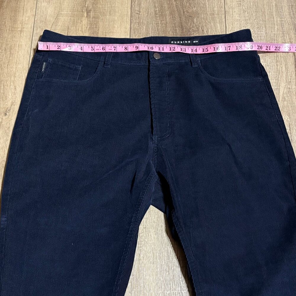 DUNNING Corduroy Pants Men's Size 38x34 Navy Golf Performance - Picture 8 of 12
